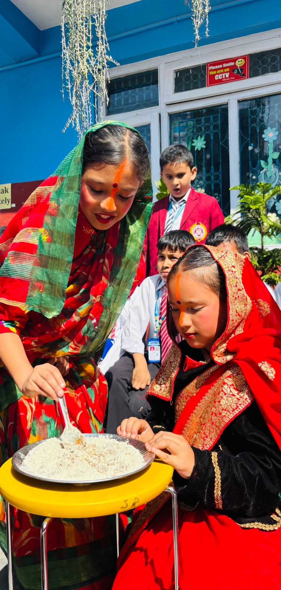 Making Special sweet for Puja